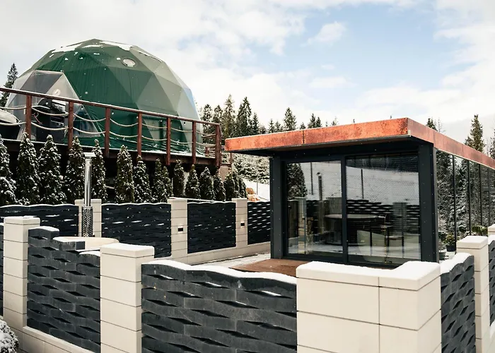 Luxusní stan Goralski Harem Osada Glamp & Glass Z Jacuzzi I Balia *