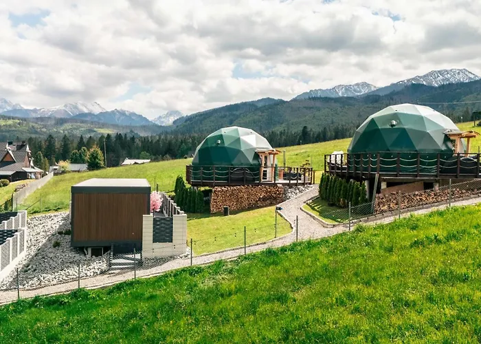 Luxusní stan Goralski Harem Osada Glamp & Glass Z Jacuzzi I Balia Zakopane