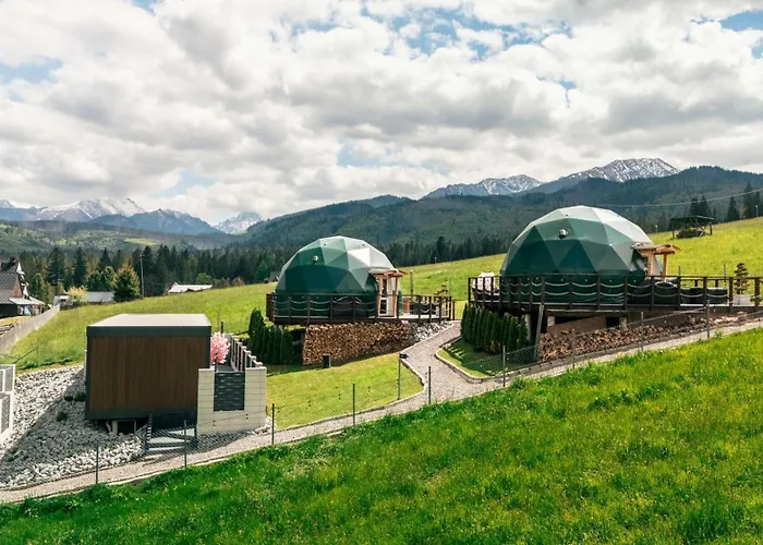 Luxusní stan Goralski Harem Osada Glamp & Glass Z Jacuzzi I Balia Zakopane