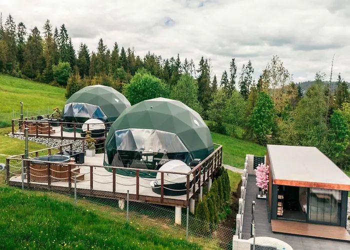 Góralski Harem Osada Glamp&glass Z Jacuzzi I Balią