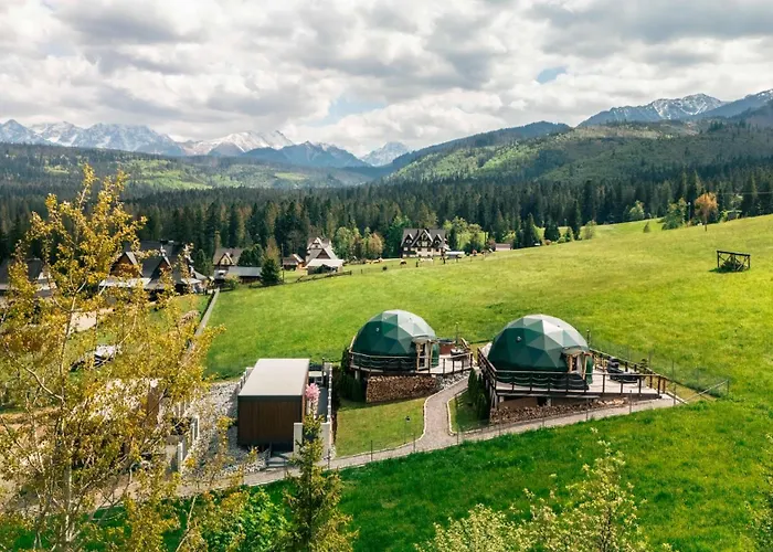 Luksusowy namiot Góralski Harem Osada Glamp&glass Z Jacuzzi I Balią *