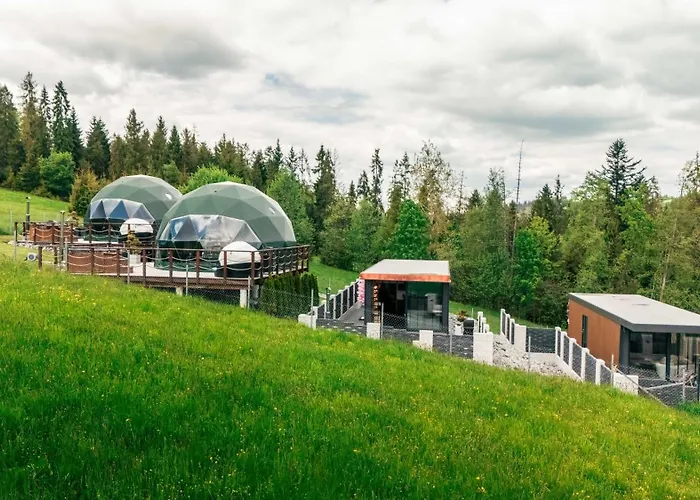 Góralski Harem Osada Glamp&glass Z Jacuzzi I Balią *