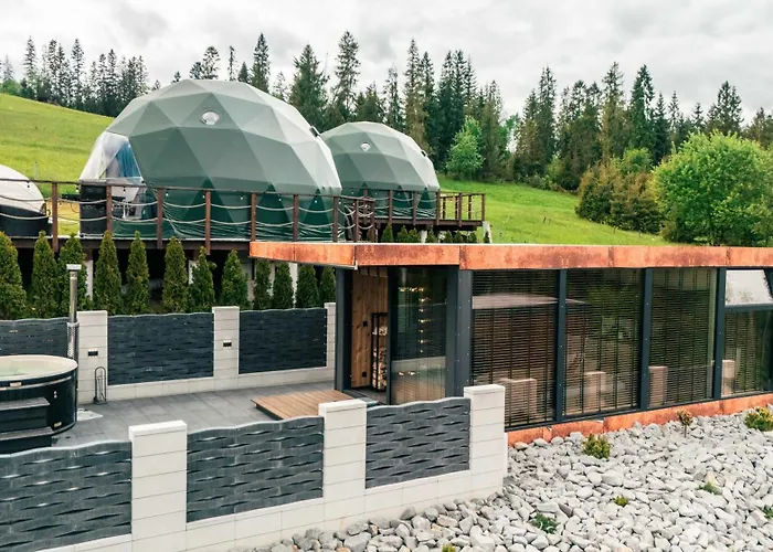 Luksusowy namiot Góralski Harem Osada Glamp&glass Z Jacuzzi I Balią Zakopane