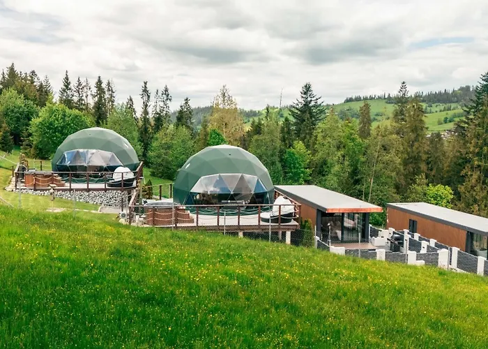 Góralski Harem Osada Glamp&glass Z Jacuzzi I Balią